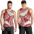 Polynesian Vintage Floral Men Tank Top Scarlet Motifs - Polynesian Pride