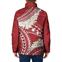 Polynesian Vintage Floral Padded Jacket Scarlet Motifs - Polynesian Pride