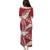 Polynesian Vintage Floral Puletasi Scarlet Motifs - Polynesian Pride