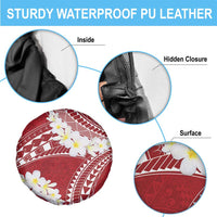 Polynesian Vintage Floral Spare Tire Cover Scarlet Motifs - Polynesian Pride