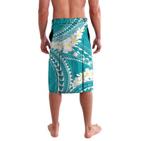 Polynesian Vintage Floral Lavalava Teal Motifs - Polynesian Pride