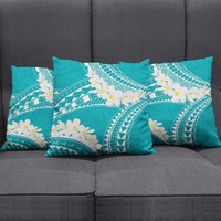 Polynesian Vintage Floral Pillow Cover Teal Motifs - Polynesian Pride