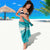 Polynesian Vintage Floral Sarong Teal Motifs - Polynesian Pride