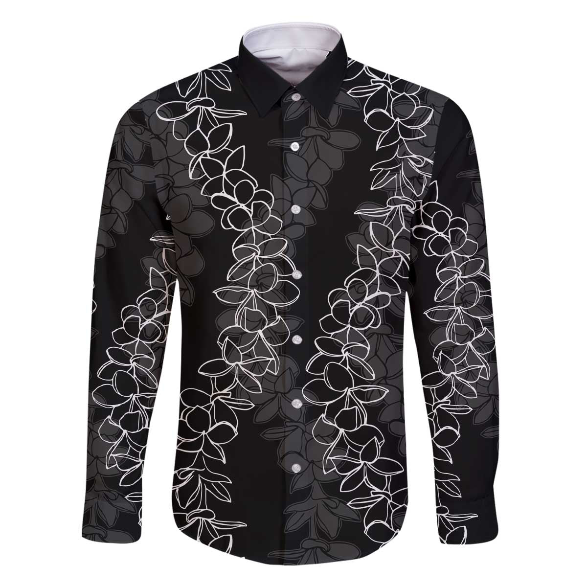 Hawaii Plumeria Lei Family Matching Off The Shoulder Long Sleeve Dress and Hawaiian Shirt Aloha Festive Vibe