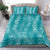 Hawaii Plumeria Lei Bedding Set Aloha Festive Vibe - Teal