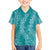 Hawaii Plumeria Lei Family Matching Puletasi and Hawaiian Shirt Aloha Festive Vibe - Teal