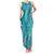 Hawaii Plumeria Lei Family Matching Tank Maxi Dress and Hawaiian Shirt Aloha Festive Vibe - Teal