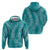 Hawaii Plumeria Lei Hoodie Aloha Festive Vibe - Teal