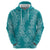 Hawaii Plumeria Lei Hoodie Aloha Festive Vibe - Teal