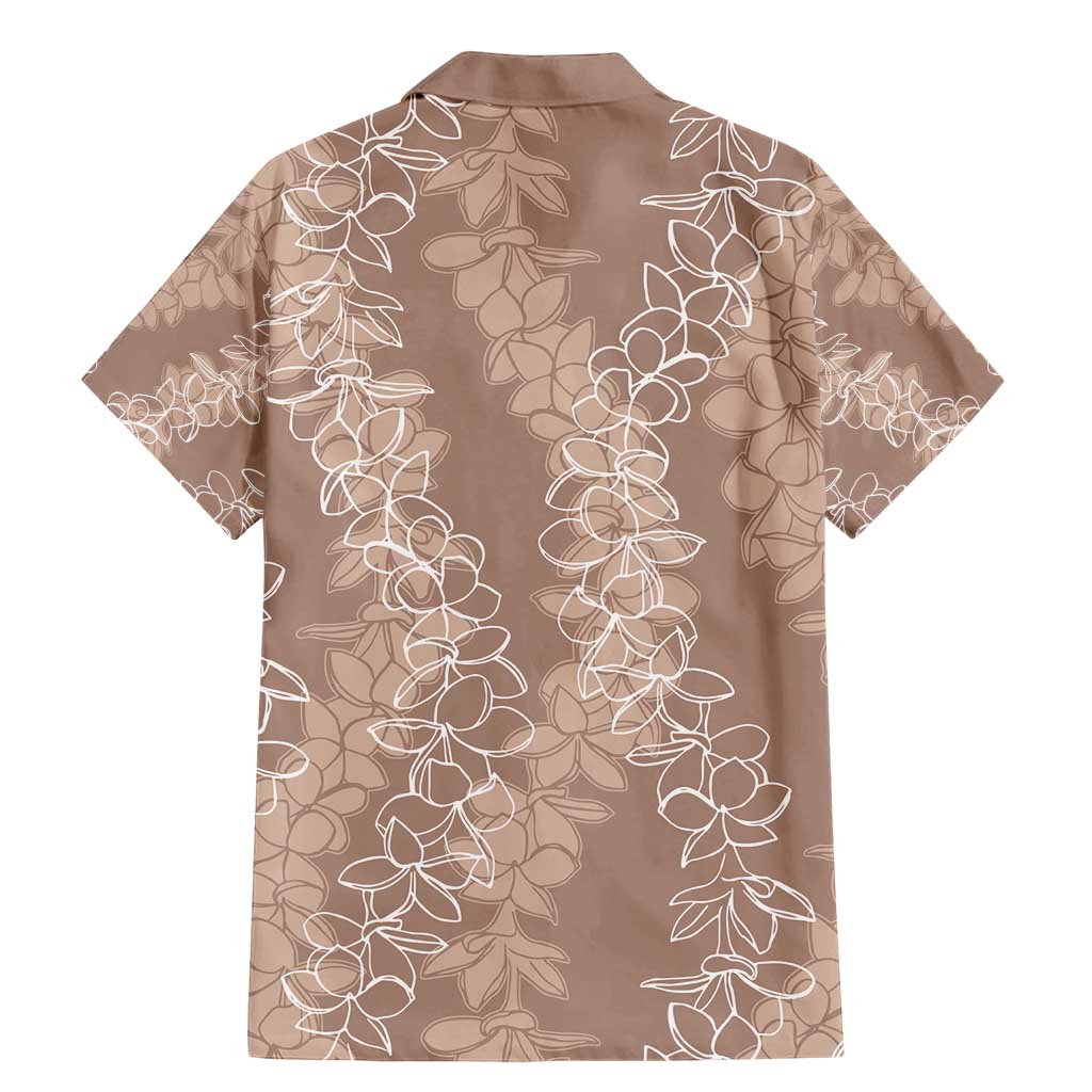 Hawaii Plumeria Lei Family Matching Mermaid Dress and Hawaiian Shirt Aloha Festive Vibe - Beige LT7 - Polynesian Pride