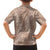 Hawaii Plumeria Lei Family Matching Tank Maxi Dress and Hawaiian Shirt Aloha Festive Vibe - Beige