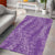 Hawaii Plumeria Lei Area Rug Aloha Festive Vibe - Violet