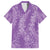 Hawaii Plumeria Lei Family Matching Tank Maxi Dress and Hawaiian Shirt Aloha Festive Vibe - Violet