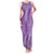 Hawaii Plumeria Lei Family Matching Tank Maxi Dress and Hawaiian Shirt Aloha Festive Vibe - Violet