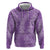 Hawaii Plumeria Lei Hoodie Aloha Festive Vibe - Violet