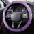 Hawaii Plumeria Lei Steering Wheel Cover Aloha Festive Vibe - Violet