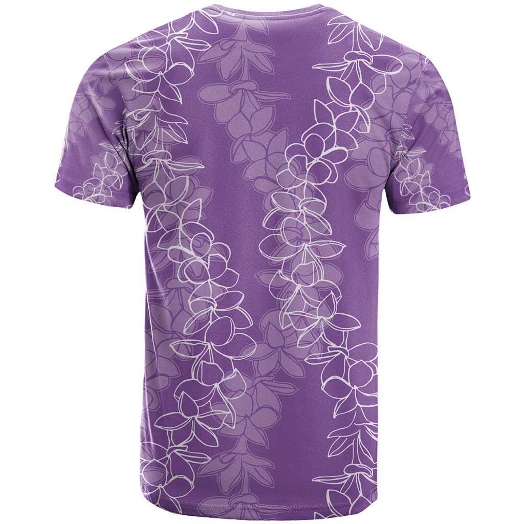 Hawaii Plumeria Lei T Shirt Aloha Festive Vibe - Violet