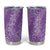 Hawaii Plumeria Lei Tumbler Cup Aloha Festive Vibe - Violet