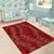 Hawaii Plumeria Lei Area Rug Aloha Festive Vibe - Crimson