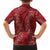 Hawaii Plumeria Lei Family Matching Tank Maxi Dress and Hawaiian Shirt Aloha Festive Vibe - Crimson