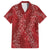 Hawaii Plumeria Lei Hawaiian Shirt Aloha Festive Vibe - Crimson