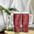 Hawaii Plumeria Lei Tumbler With Handle Aloha Festive Vibe - Crimson