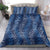 Hawaii Plumeria Lei Bedding Set Aloha Festive Vibe - Navy Blue