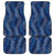 Hawaii Plumeria Lei Car Mats Aloha Festive Vibe - Navy Blue