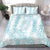 Hawaii Plumeria Lei Bedding Set Aloha Festive Vibe - Turquoise