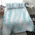 Hawaii Plumeria Lei Bedding Set Aloha Festive Vibe - Turquoise