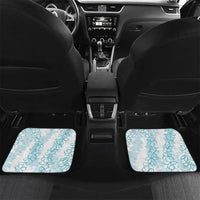 Hawaii Plumeria Lei Car Mats Aloha Festive Vibe - Turquoise