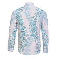 Hawaii Plumeria Lei Family Matching Mermaid Dress and Hawaiian Shirt Aloha Festive Vibe - Turquoise LT7 - Polynesian Pride