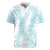 Hawaii Plumeria Lei Rugby Jersey Aloha Festive Vibe - Turquoise