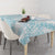 Hawaii Plumeria Lei Tablecloth Aloha Festive Vibe - Turquoise