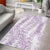 Hawaii Plumeria Lei Area Rug Aloha Festive Vibe - Amethyst