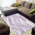 Hawaii Plumeria Lei Area Rug Aloha Festive Vibe - Amethyst