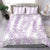 Hawaii Plumeria Lei Bedding Set Aloha Festive Vibe - Amethyst