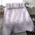 Hawaii Plumeria Lei Bedding Set Aloha Festive Vibe - Amethyst