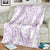 Hawaii Plumeria Lei Blanket Aloha Festive Vibe - Amethyst