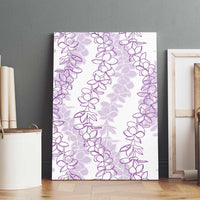 Hawaii Plumeria Lei Canvas Wall Art Aloha Festive Vibe - Amethyst