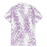 Hawaii Plumeria Lei Family Matching Mermaid Dress and Hawaiian Shirt Aloha Festive Vibe - Amethyst LT7 - Polynesian Pride