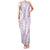 Hawaii Plumeria Lei Family Matching Tank Maxi Dress and Hawaiian Shirt Aloha Festive Vibe - Amethyst