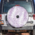 Hawaii Plumeria Lei Spare Tire Cover Aloha Festive Vibe - Amethyst