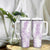 Hawaii Plumeria Lei Tumbler With Handle Aloha Festive Vibe - Amethyst