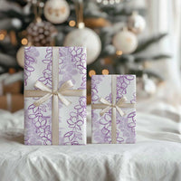 Hawaii Plumeria Lei Wrapping Paper Aloha Festive Vibe - Amethyst
