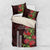 Hawaii Mele Kalikimaka Kakau Bedding Set I'iwi Bird on Ohia Lehua