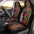 Hawaii Mele Kalikimaka Kakau Car Seat Cover I'iwi Bird on Ohia Lehua