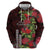 Hawaii Mele Kalikimaka Kakau Hoodie I'iwi Bird on Ohia Lehua