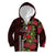 Hawaii Mele Kalikimaka Kakau Kid Hoodie I'iwi Bird on Ohia Lehua