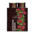 Hawaii Mele Kalikimaka Kakau Quilt Bed Set I'iwi Bird on Ohia Lehua